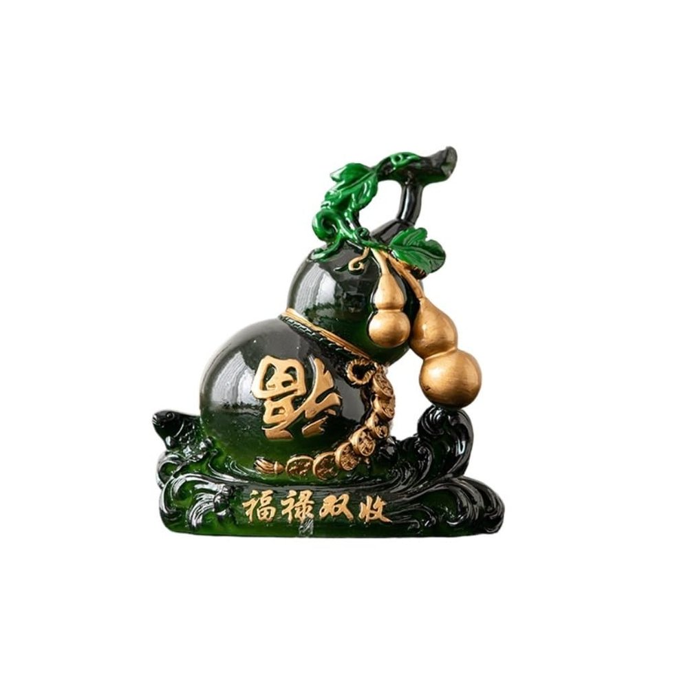 ENGENDER Kung Fu Tea Pet Resin Kung Fu Tea Set Accessories Color-Changing Gourd Pet Home Office Can Raise Toy(B)