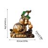 ENGENDER Kung Fu Tea Pet Resin Kung Fu Tea Set Accessories Color-Changing Gourd Pet Home Office Can Raise Toy(B) view 2
