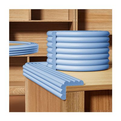 HBOOMOEM Proofing Corner Guards, Soft Rubber Corner Protectors, Self Adhesive; Suitable for Use with Children, Beds, Windowsills, and Various Types of Furniture.(Blue,1000cm/393.7in)
