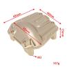 Replacement 1/6 RC Car Brass Bridge Cover Parts for SCX6 Wrangler view 2