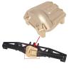 Replacement 1/6 RC Car Brass Bridge Cover Parts for SCX6 Wrangler view 4