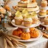 30Pcs Little Pumpkin Oh Baby Cake Topper Acrylic Fall Baby Shower Cupcake Toppers Decorations Carving Mirror Fall Theme Cake Decor for Birthday Party Supplies Favors Gift Thanksgiving (2 Designs) view 4