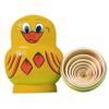 Aetherize 10Pcs Duck Russian Nesting Doll Cute Duck Nesting Dolls Yellow Wooden Stacked Ducks Educational Learning Toys Matryoshka for Kids Birthday Stacked Ducks view 3