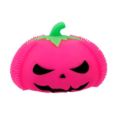 Large Pumpkin Halloween Stress Relief Toy, Flour Filled Slow Rising Fidget for Adults, Soft Plastic Sensory Decompression