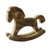 Hosrivae Handcrafted Wooden Rocking Horse Model Office, Home Desk, Artistic Rustic Ornament Shelves, Study Areas(brown) view 1