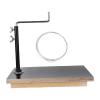 OUNONA Clay Sculpture Armature Stand - Toy Model Sculpture & Clay Head Stand - Artifact Statue Base - Iron Shelf for Home Decor Museum Exhibits Display 11.81"x10.63" view 1