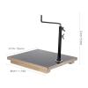 OUNONA Clay Sculpture Armature Stand - Toy Model Sculpture & Clay Head Stand - Artifact Statue Base - Iron Shelf for Home Decor Museum Exhibits Display 11.81"x10.63" view 2
