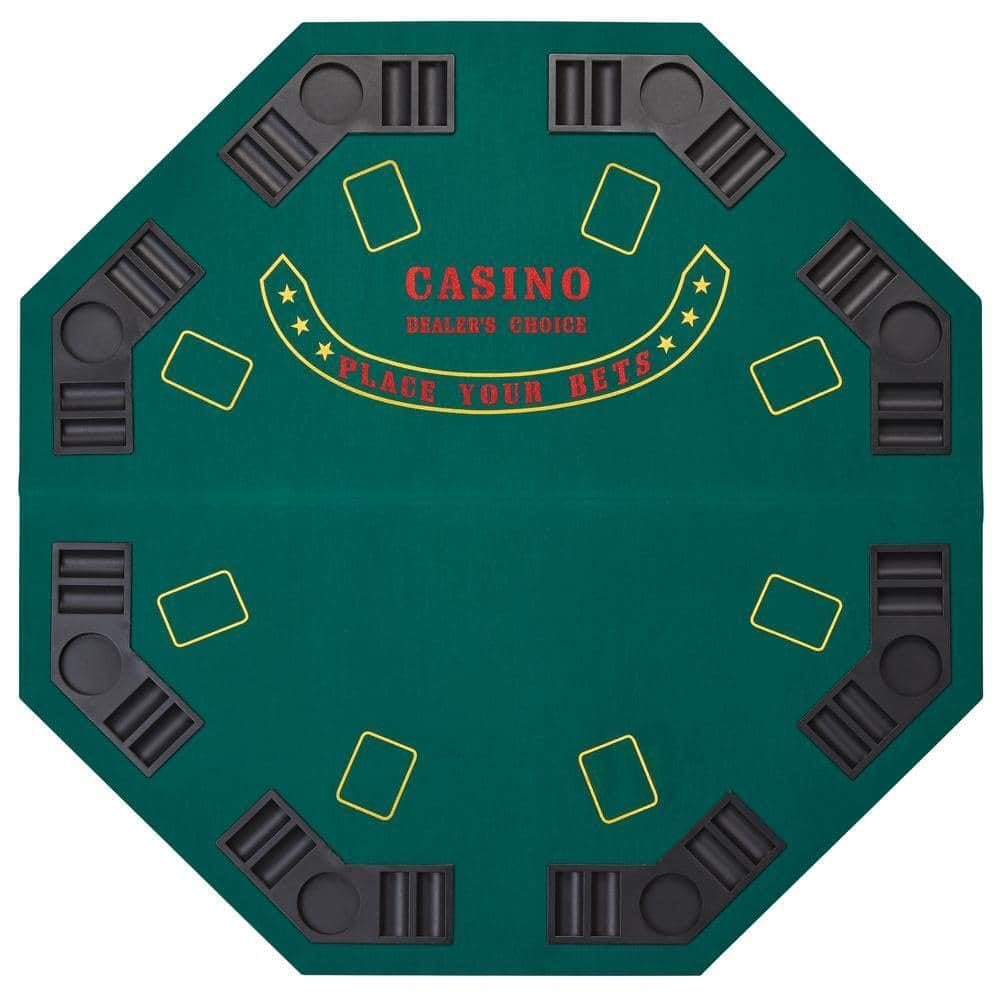 Poker Deluxe Folding 2-in-1 Blackjack Combo Table Top - Includes Case!