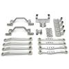 RC Modifications Spare Compatible with WPL C64 C64-1 1/16 RC Car Upgrade Parts Metal for Chassis Link Rod Pull Rod Mount Shock Mount Servo Bracket Set view 1