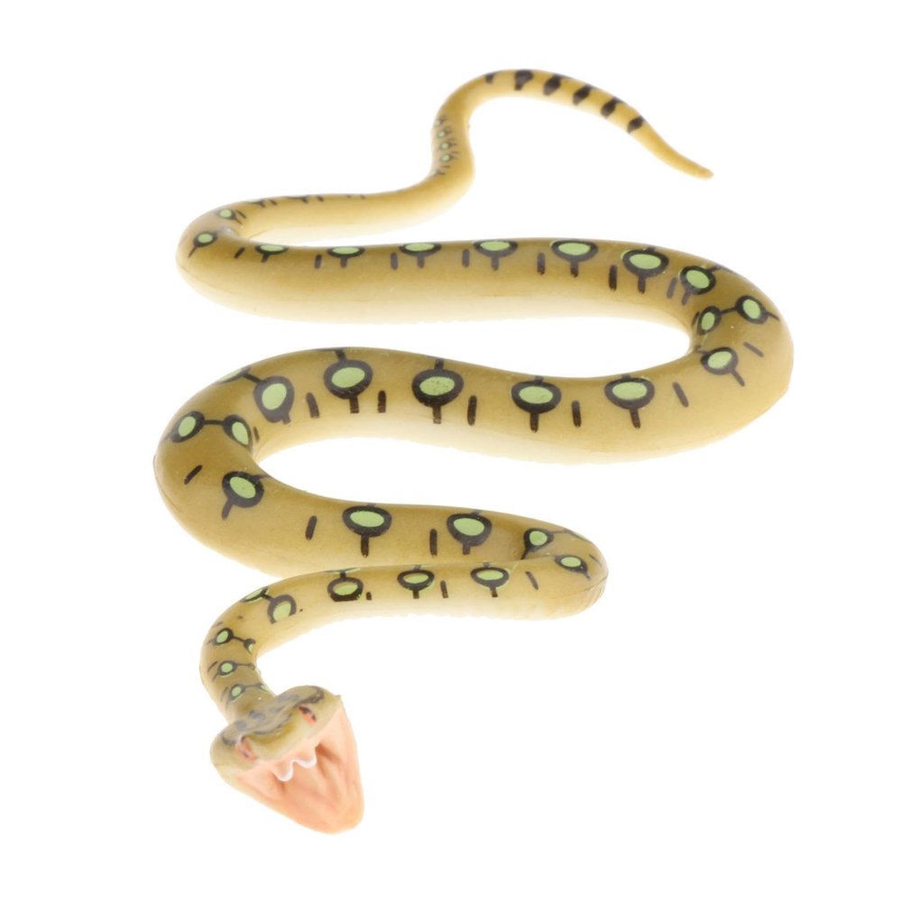 TWTCZOZ 6 Pieces Simulation Snake Action Figure Animal Model Toy Rubber Fake Realistic Lifelike Suitable Play Educational Learnin, Python
