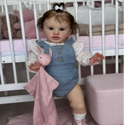 RXDOLL Realistic Reborn Baby Dolls Pippa 26 inch Large Size Reborn Toddler Dolls Girl Soft Body Weighted Baby Dolls that Look Real Lifelike Baby Girls Toy for Girls 3+