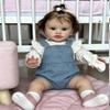 RXDOLL Realistic Reborn Baby Dolls Pippa 26 inch Large Size Reborn Toddler Dolls Girl Soft Body Weighted Baby Dolls that Look Real Lifelike Baby Girls Toy for Girls 3+ view 2