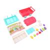 Mtlavishness Fruit Shopping Cart Toys for Kids Children's Mini Trolley with Lighting and Music Grocery Cart Toys Educational Role Play Toy for Over 3 Years Old Girls Durable a view 2
