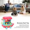 Mtlavishness Fruit Shopping Cart Toys for Kids Children's Mini Trolley with Lighting and Music Grocery Cart Toys Educational Role Play Toy for Over 3 Years Old Girls Durable a view 3