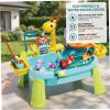 Ginwrek Water Table for Toddlers 1-3 Water Table for Toddlers 1-3 & Kids Ages 4-8 Multifunctional Sensory with Electric Pump, Blue view 3