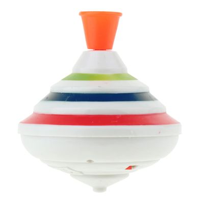 DAGLLGEW Push Down Spinning Top Toy with Colorful Light and Music Peg-top Hand Spinning Toy for Kids with Button Cell Flashing Spinner Gyroscopes for Kids