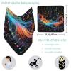 Color Music Note Baby Swaddle Blanket Warm Newborn Receiving Blanket Unisex Soft Nursery Swaddle Wrap Blankets 35.4 X 35.4 Inch Baby Swaddling Blanket Cover for Boy Girl Toddler Infant view 2