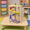 FytStycale Rotating Slide Track Toy Paint Wooden Car Track Toy High-Grade Lumber Car Slide view 2