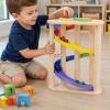 FytStycale Rotating Slide Track Toy Paint Wooden Car Track Toy High-Grade Lumber Car Slide view 4