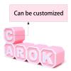 Sinseike Personalized Letter Blocks Custom Name Alphabet Cubes Stackable Tabletop Display Decor for Home Office Shelf Desk Gift (Personalized) view 3