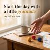 Gratitude Dice Set with Companion Journal App - 8 Wooden Dice, 60 Reflection Prompts & Playbook - 5 Minute Daily Mindfulness, Self Care & Conversation Starter Gift for Women, Men, Couples, Family view 2