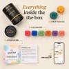 Gratitude Dice Set with Companion Journal App - 8 Wooden Dice, 60 Reflection Prompts & Playbook - 5 Minute Daily Mindfulness, Self Care & Conversation Starter Gift for Women, Men, Couples, Family view 4