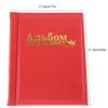 Mingzhe Album, 250 Pockets 10 Pages Large Capacity Storage Folder with Super Transparent Protective Pages, for Caps Tokens Medallions Collecting (Red) view 4