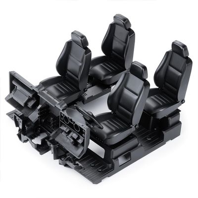 MORLORDY RC Car Interior Decoration Kit Bodyshell for 1/10 TRX4 Defender Upgrades Parts (Black)