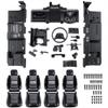 MORLORDY RC Car Interior Decoration Kit Bodyshell for 1/10 TRX4 Defender Upgrades Parts (Black) view 2