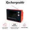 Mini Tv Retro, Rechargeable Mini Retro TV Cartoon Player with 8GB Memory, Supports Headphones & USB Playback, 3-Hour Standby Market, 1:12 Scale Classics (Yellow) view 2