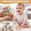 Rain Sounds|Rainmaker, Wooden Baby Rain Stick with Colorful Beads, 3.7x1.9" Rattle Tube Stick Shaker, Raindrops Music Maker, Sensory Auditory Instrument Toy for Baby view 4