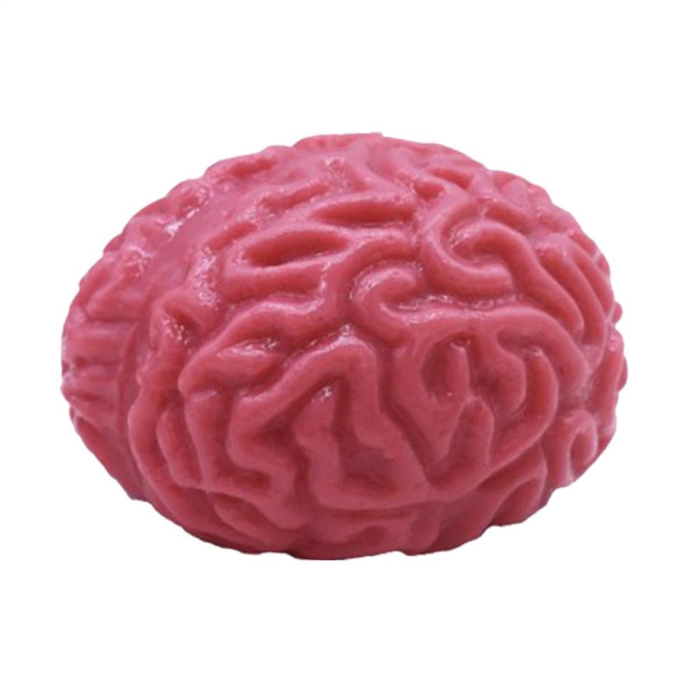 Brain Squeeze Balls, 2pc Bloody Scary Halloween Squeeze Toy, Tprs Soft Glue Slow Rebound Stress Balls, Realistic Fake Organ, Promotes Healthy Thinking, Brain Stress Ball, for Halloween Party