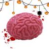 Brain Squeeze Balls, 2pc Bloody Scary Halloween Squeeze Toy, Tprs Soft Glue Slow Rebound Stress Balls, Realistic Fake Organ, Promotes Healthy Thinking, Brain Stress Ball, for Halloween Party view 3