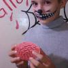 Brain Squeeze Balls, 2pc Bloody Scary Halloween Squeeze Toy, Tprs Soft Glue Slow Rebound Stress Balls, Realistic Fake Organ, Promotes Healthy Thinking, Brain Stress Ball, for Halloween Party view 4