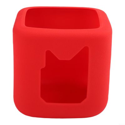 Soft Silicone Cover For Toniebox 2 Audio Player, Anti-Fall Shockproof Protection Case, Lightweight Skin With Precise Cutouts(Red)