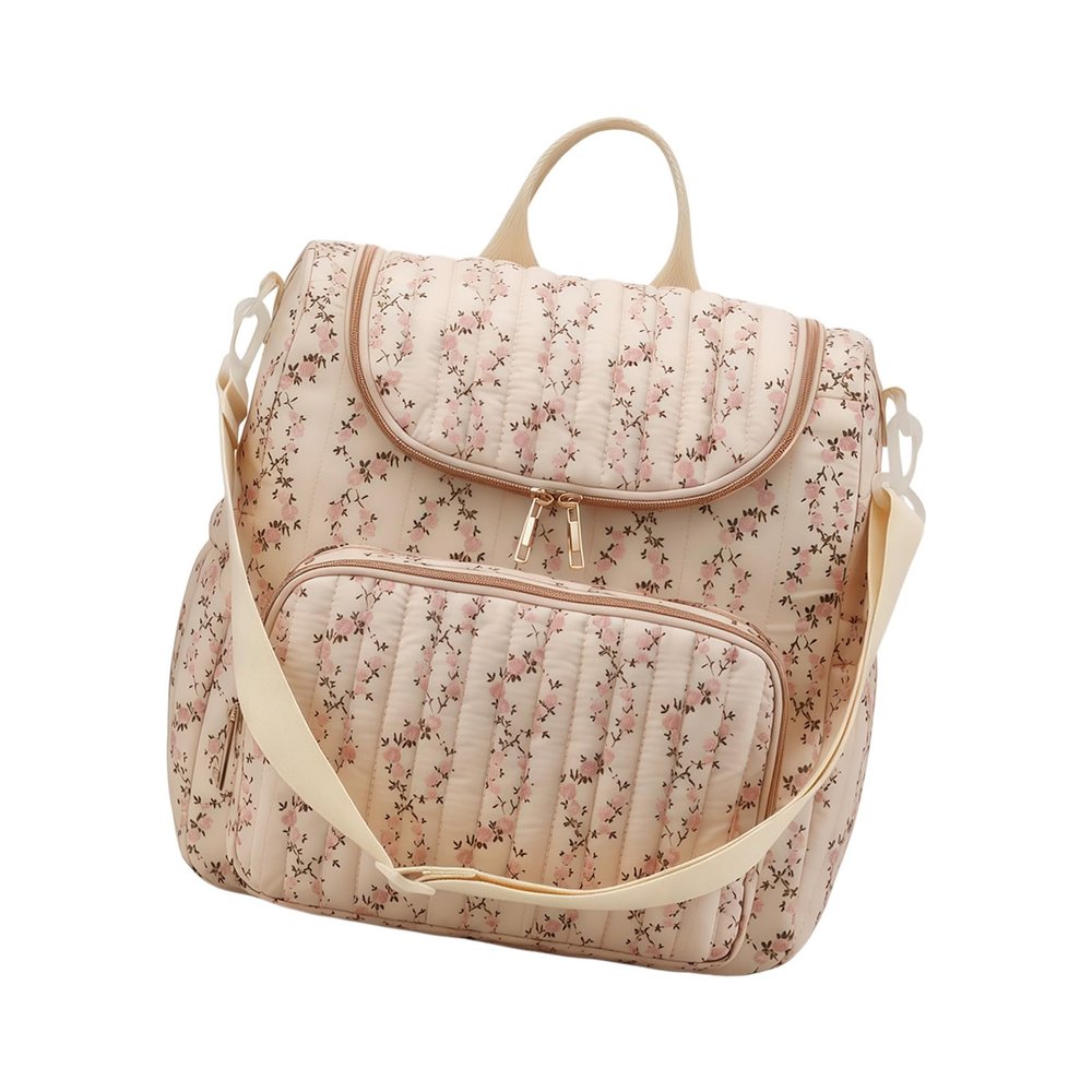 HGENAHGTF Diaper Bag Backpack with Spacious Storage Thermal Bottle Pockets and Travel Friendly Designs Stylish Diaper Bag