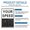 Traffic Speed Feedback Sign,Solar Powered Radar Detector, LED Your Speed Display with Red/Green Alert for School Zones & High-Traffic Areas(White,24 * 35in) view 2