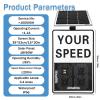 Traffic Speed Feedback Sign,Solar Powered Radar Detector, LED Your Speed Display with Red/Green Alert for School Zones & High-Traffic Areas(White,24 * 35in) view 3
