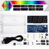 4 Digit Electronic Clock DIY Kit with Adjustable Color Settings and Music Tracks for Enhanced Learning Experience (Multicolor) view 3