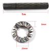 1m Stainless Steel Spiral Hollow Fin Heat Sink For Heating Cooling Tube Special Drying Radiator Warped Accessories1pcs(ID18mm height 9.5mm) view 2
