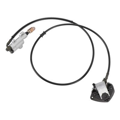 Xixian Rear Hydraulic Brake Assembly with Caliper, Pads & 1.55m Hose for ATV, Go Kart, Mini Bike