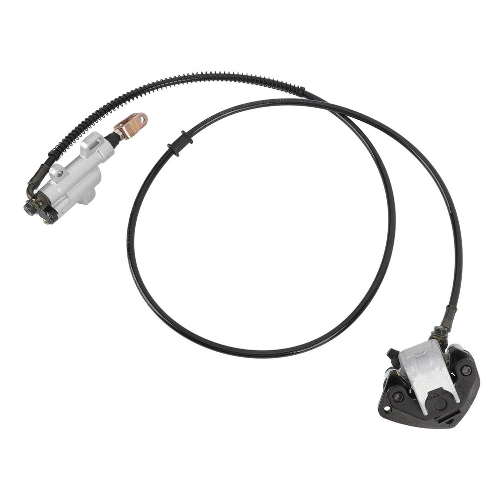 Xixian Rear Hydraulic Brake Assembly with Caliper, Pads & 1.55m Hose for ATV, Go Kart, Mini Bike
