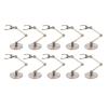 Jelquix 10 Pack Action Figure Stands, Doll Display Holders Movable Doll Support Frame for 6 Inch with Plastic Adjustable Base, Ideal for Collectors (Transparent Black) view 2