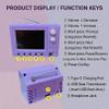 Rechargeable Mini Retro TV Player, Cartoon Retro Mini TV with Headphone & USB Playback, 720P with 8GB Memory, 1:12 Scale Classics for Desktop Ornament & Hobby Collection Decor (Purple) view 4