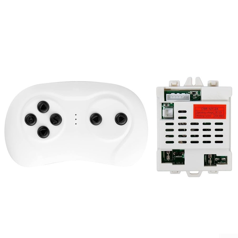 Shophubio 2.4G Remote Control Receiver Controller for Children's Electric Car CSR-12T-2A 12V ABS Soft Start Function Compatible with RC Toys Vehicle Parts