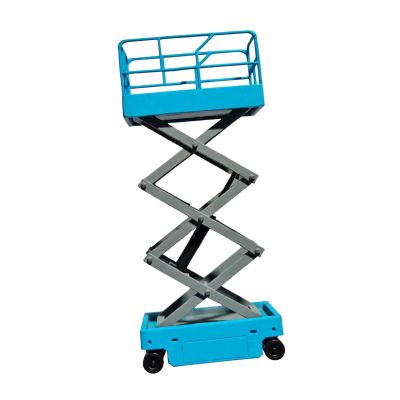 EHJRE Miniature Garage /64 Scissor Lift High Work Platform Model Desktop Ornament Simulation Diorama Auto Repair Tool Suitable for Desk Decoration, Blue new