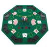 48 Inch Octagon Folding Poker Table Top with Cup Holders & Chip Trays view 1