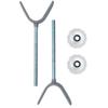Baby Safety Gate Rail Adapter Y-Type Shaft - M10 4-Pack, Compatible with Pressure-Type Baby & Pet Stair Gates, Extra-Long Wall-Mounting Screw Rods & Bolts Included view 2