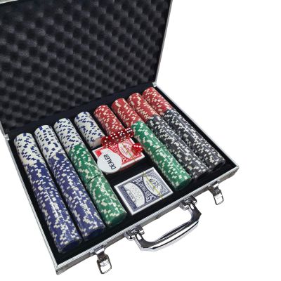 500 Pcs Poker Chip Set 40mm Casino Weight Iron Core Texas Holdem Blackjack