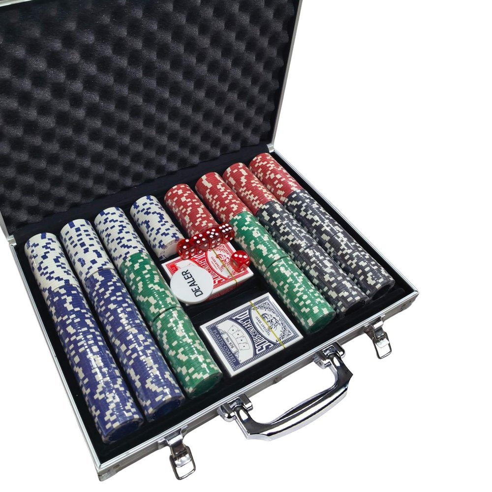 500 Pcs Poker Chip Set 40mm Casino Weight Iron Core Texas Holdem Blackjack